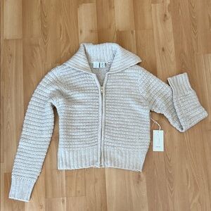 Joie Beige Knit Cardigan